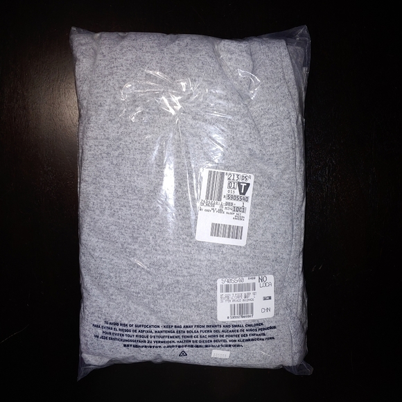 Tall Womens Robe and Pajamas 3pcs Full Set Light Gray Heather Grey Tall L LT TL - Picture 9 of 9